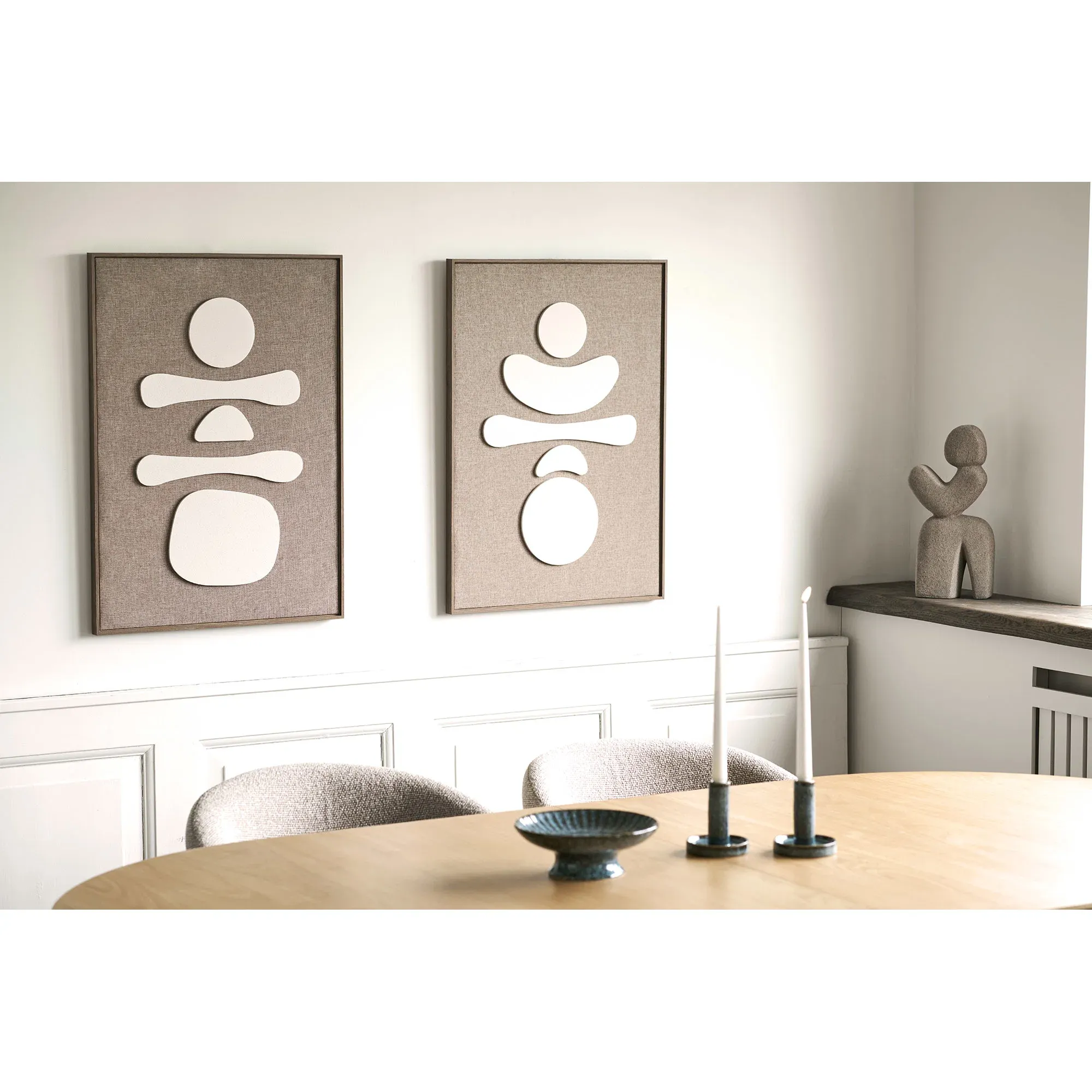 Dekoracja ścienna DIVA 2 50x70 brązowo-beżowa — zdjęcie 4