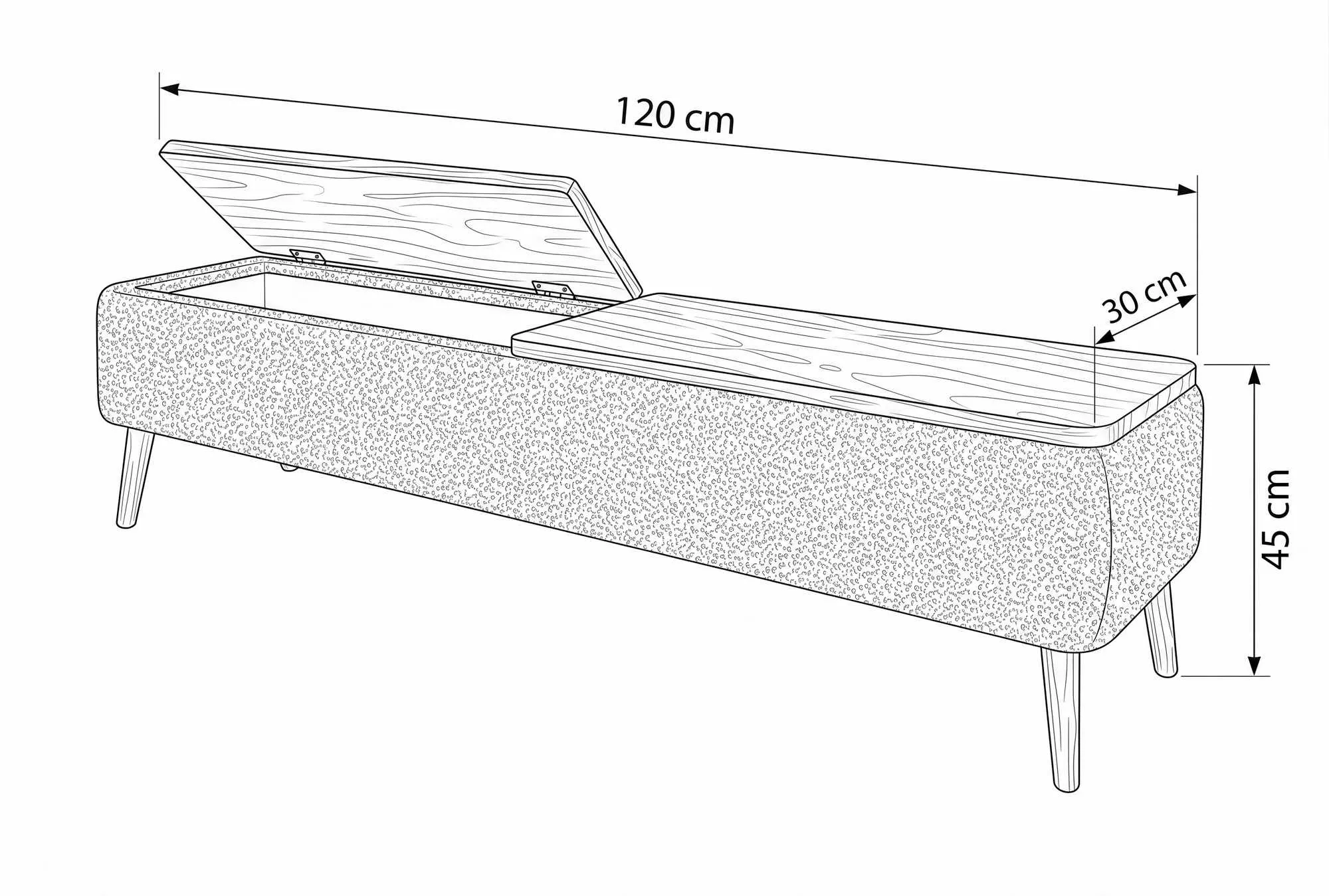 sofa, sofa bed, bench, trestle, wooden