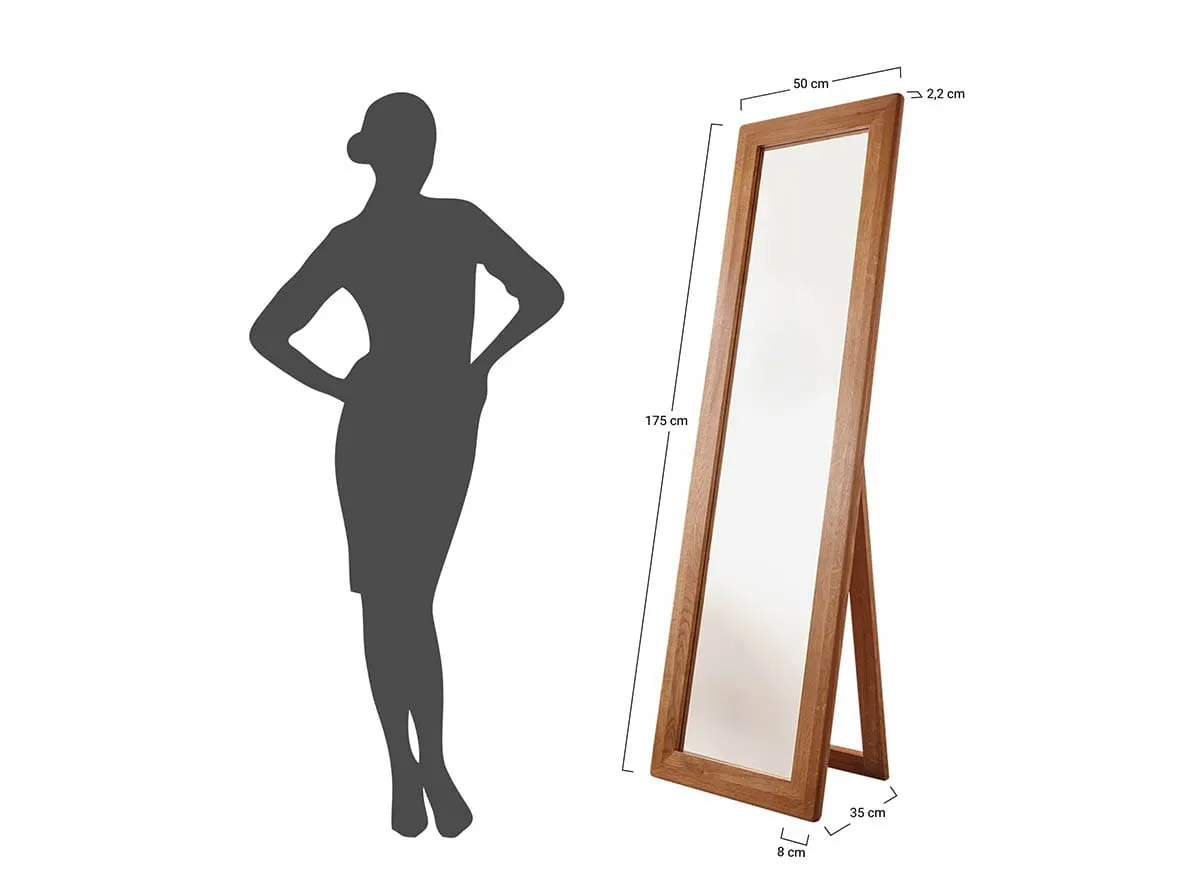 Lustro stojące dębowe Gialo 175x50x35 cm - 2SGIA08