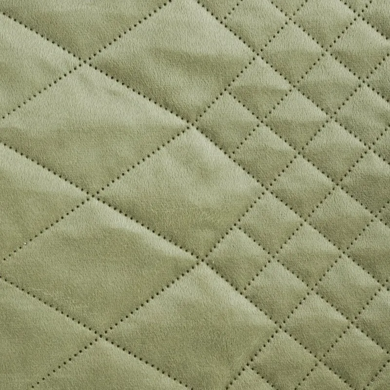 Narzuta pikowana D91 LUIZ 3 70 X 160 cm Oliwkowy — zdjęcie 2