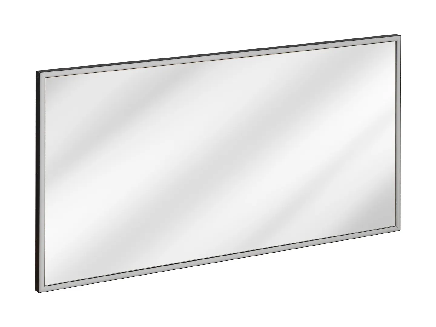 Lustro prostokątne ALICE z oświetleniem LED 120x65cm grafit