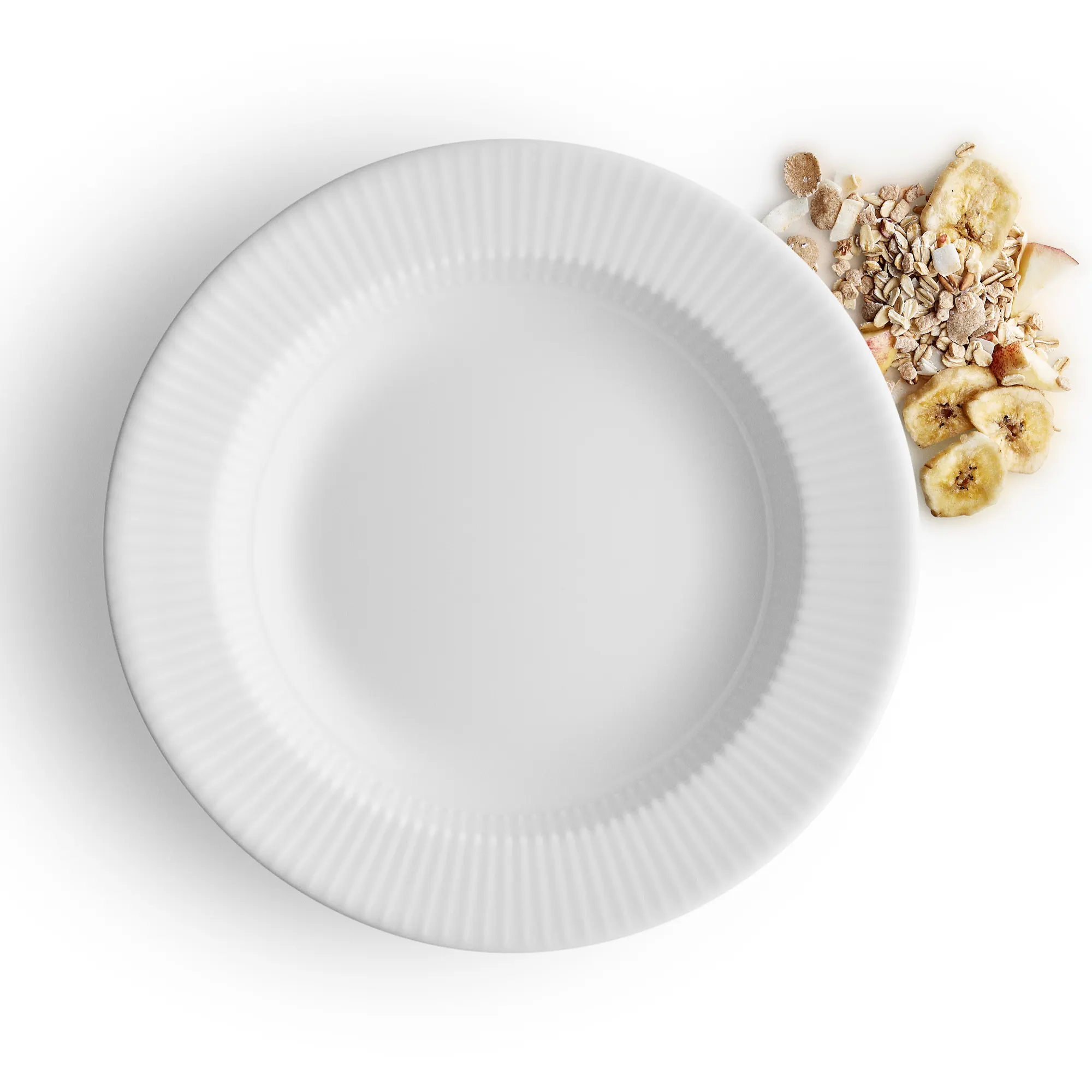 talerz, naczynie, biały, dekorowany, płytka