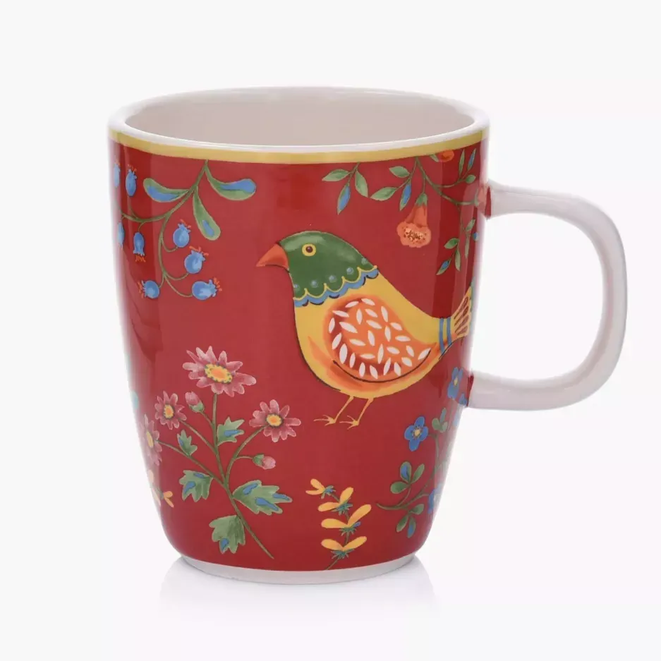 Kubek DUKA PARADISE 400 ml ceramika czerwony