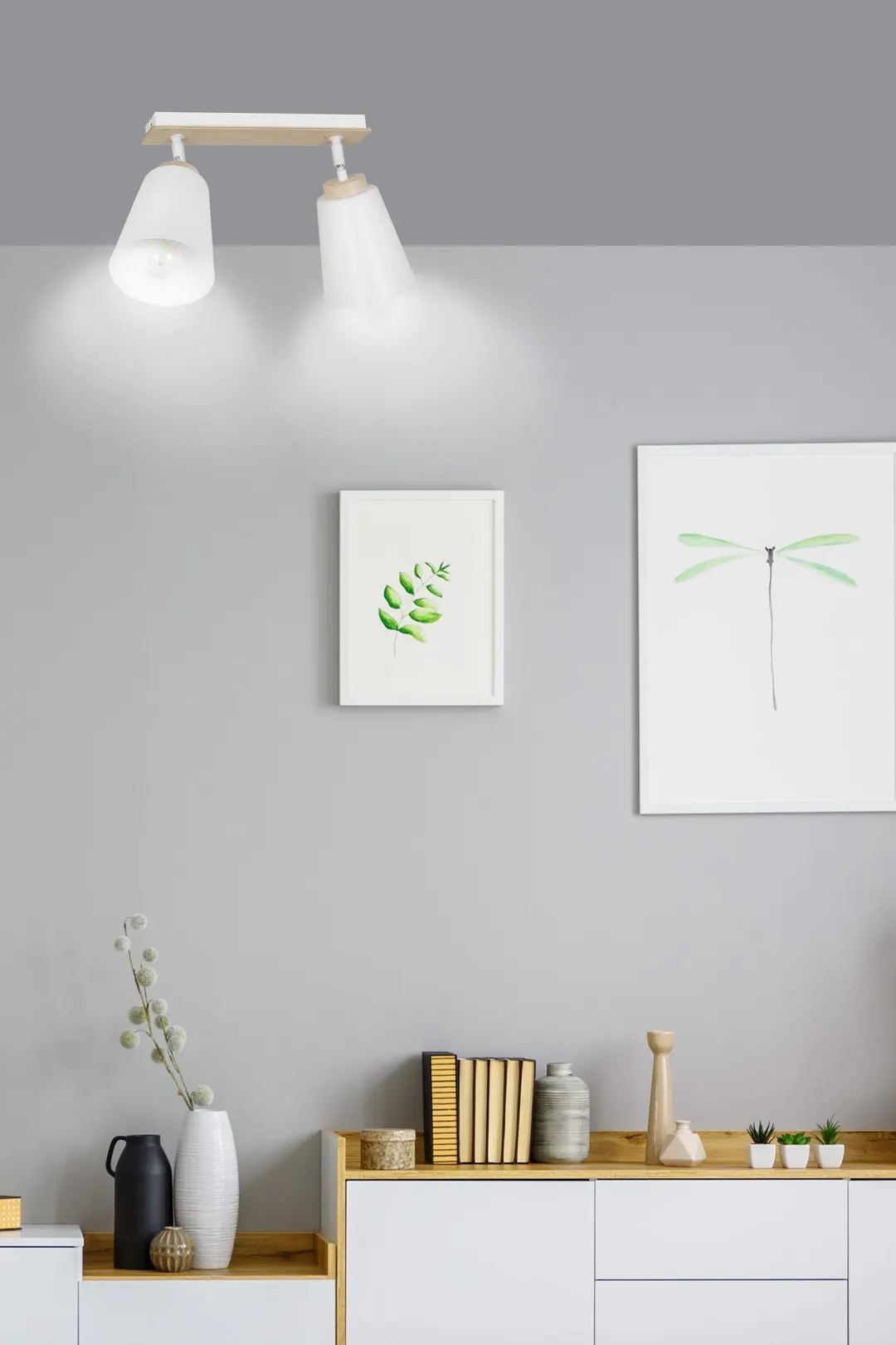 Lampa sufitowa ATLAS Biały 724/2 - 724/2