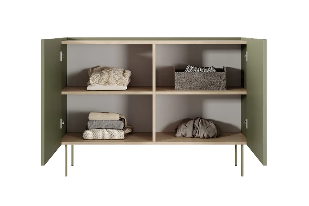 Komoda DESIN 120 2D - oliwka - dąb nagano - B_148965