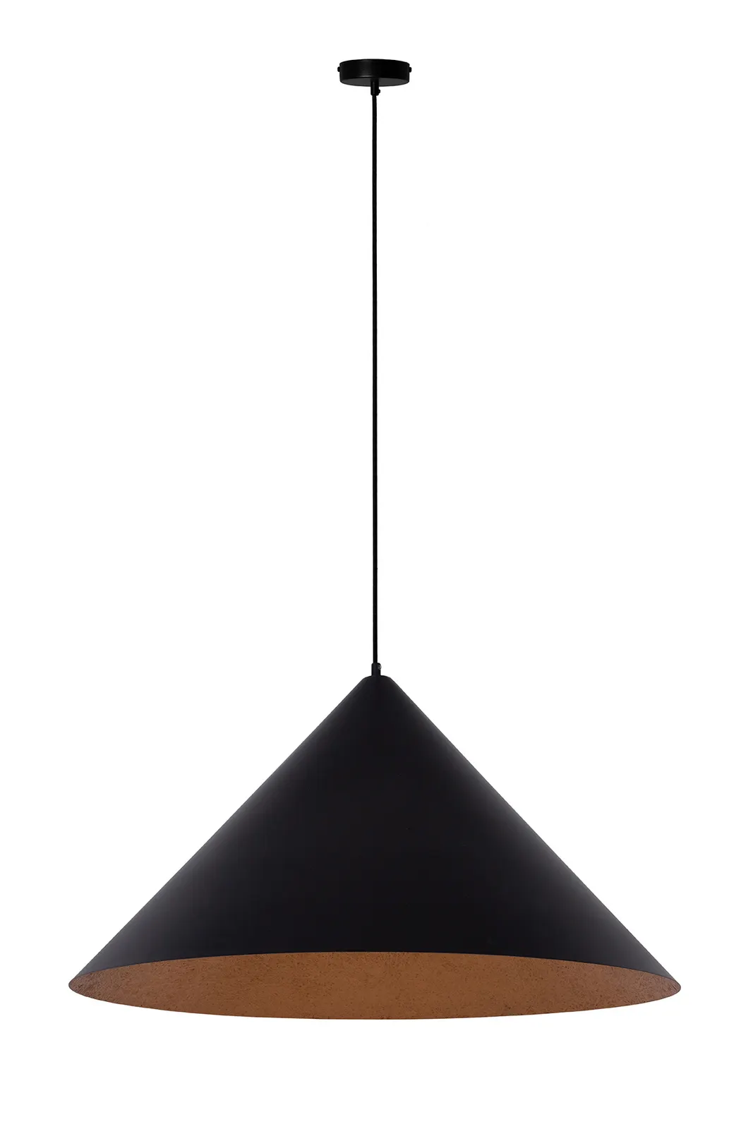 Lampa wisząca VESUVIO M czarno-miedziana