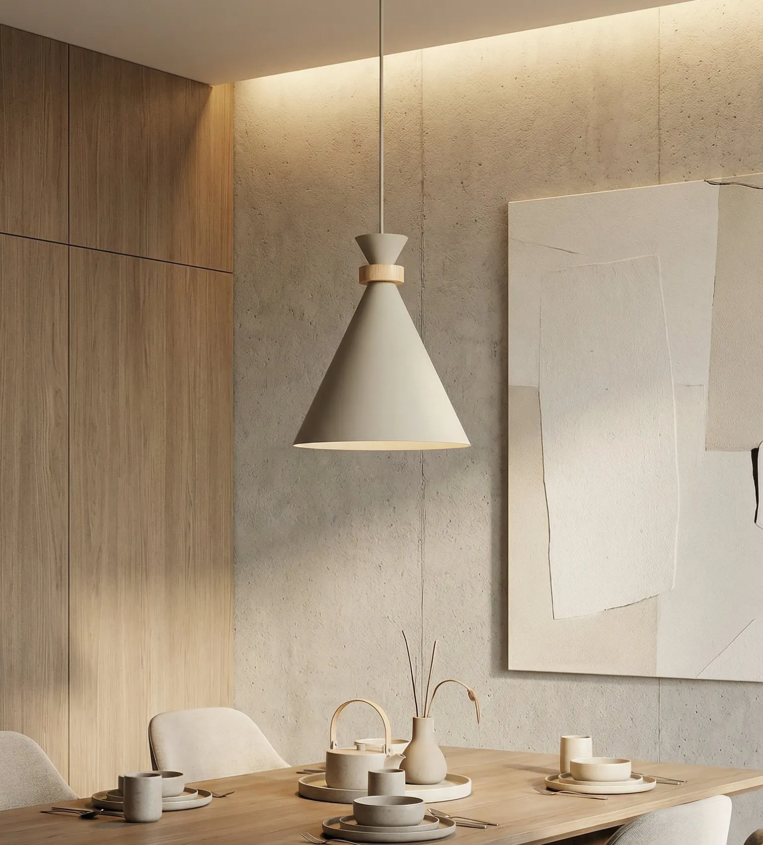 Lampa wisząca ZERO 1 MOKKA beżowa - 1683/1