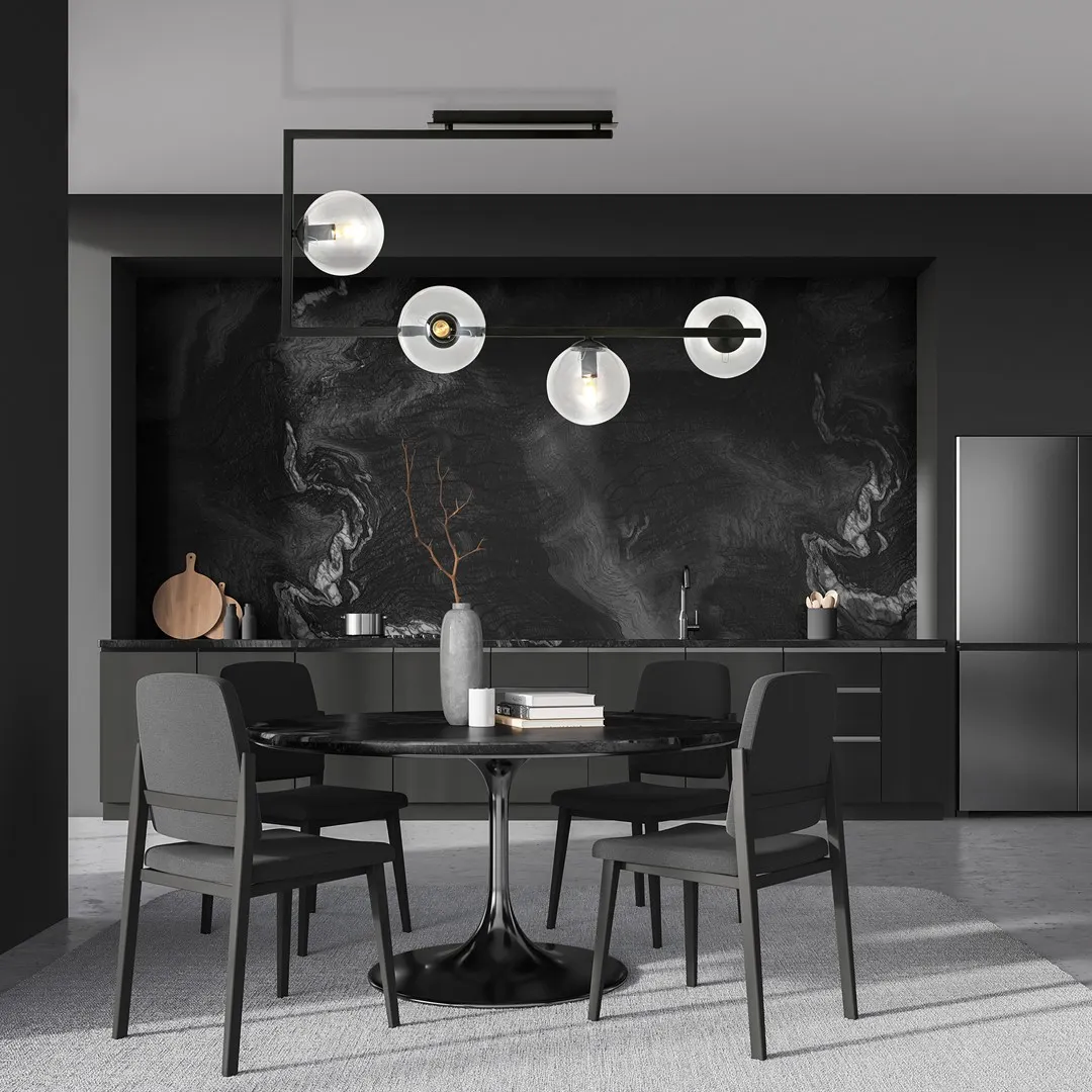 Lampa sufitowa SOMA Czarny 1289/4 - 1289/4