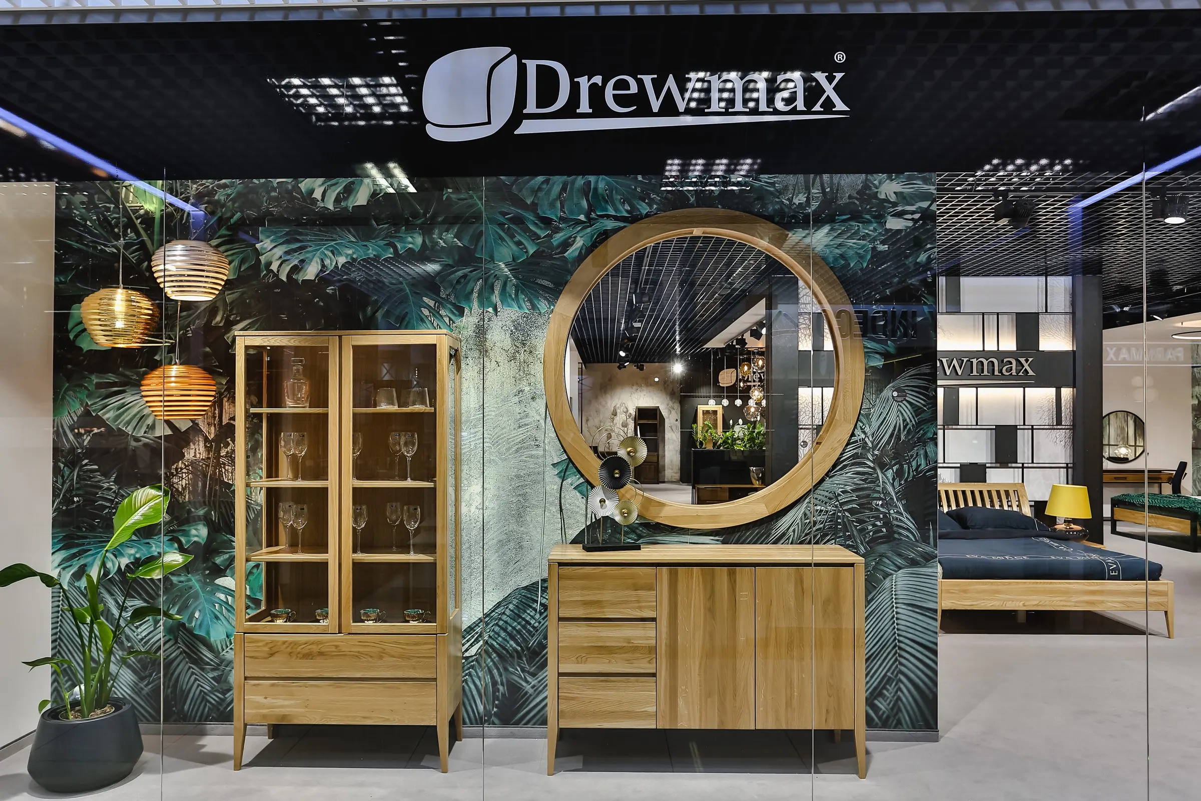 Komoda dębowa KD338 Naturalny DREWMAX - 33631