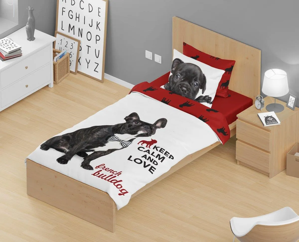 Pościel dla dzieci komplet BEST FRIENDS 004 bawełna 100% 160X200+70X80 wielokolorowy - FARO_15891