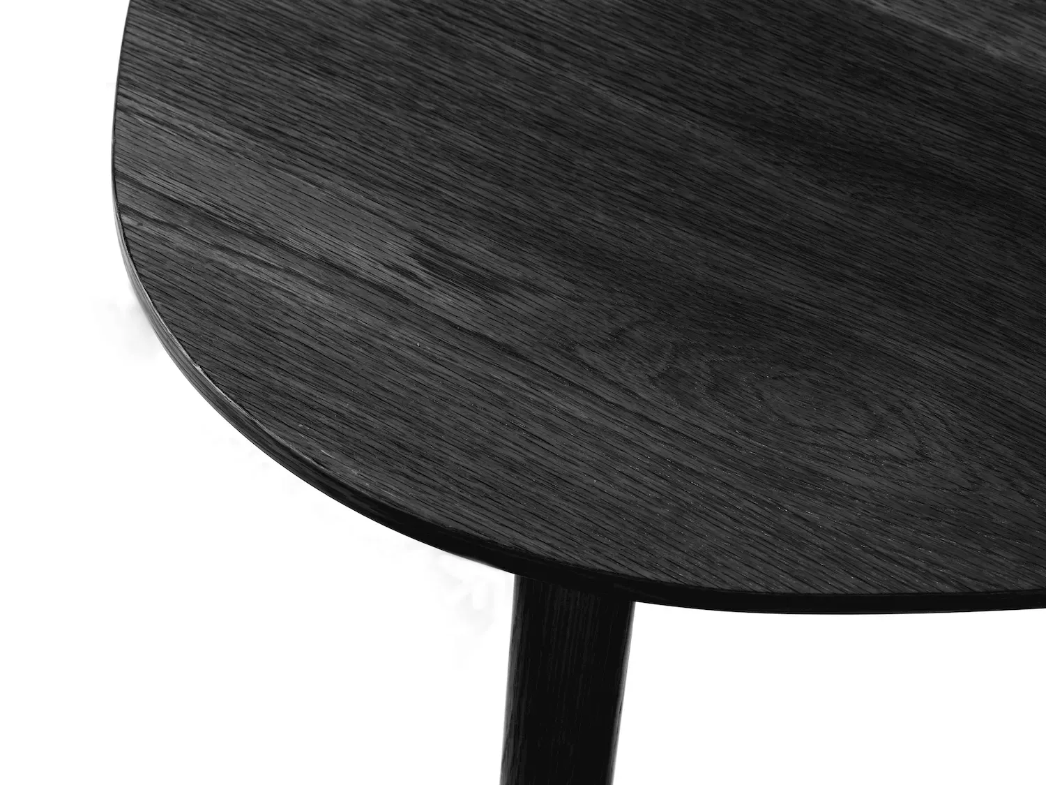 Zestaw stolików kawowych ADDA 2szt. (41x70cm - 45x100cm) - czarny - UN_48594640