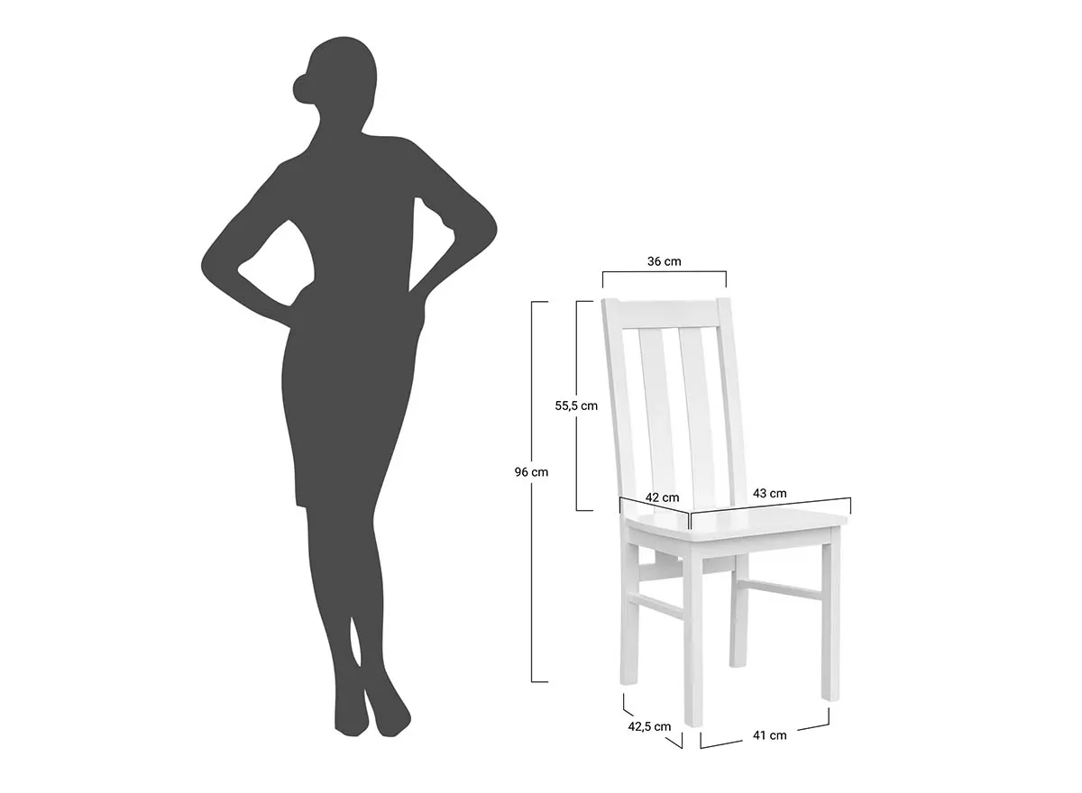 Krzesło BELLUNO ELEGANTE 10 z beżowym siedziskiem materiałowym - białe (STORM 06) - DRMKT10/S06