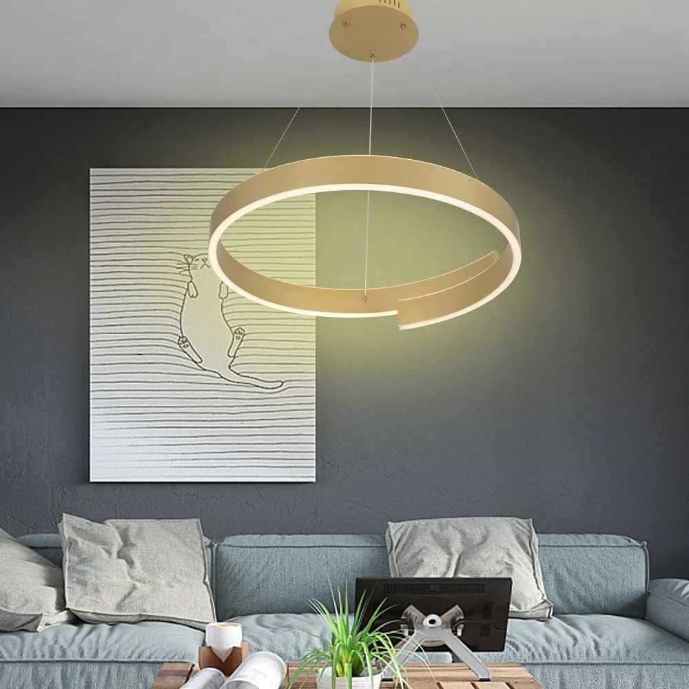 MARTIALO - Lampa wisząca okrągła otwarta ze ściemniaczem typu "klik" - 6212-0115