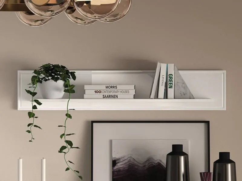 Półka ścienna GOLDIN 09 biała 120 cm - 1GOLD09-001