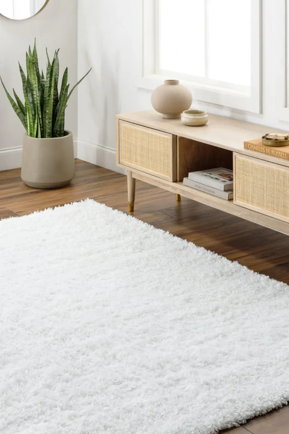 Dywan 160 x 230 NECKO biały — zdjęcie 4