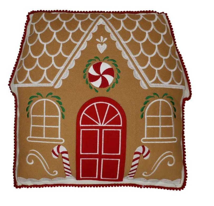 Poduszka świąteczna DOMEK 41x42 wielokolorowa