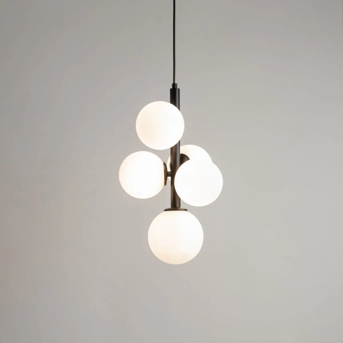 Lampa wisząca PERLA 5 czarna - SI_33488
