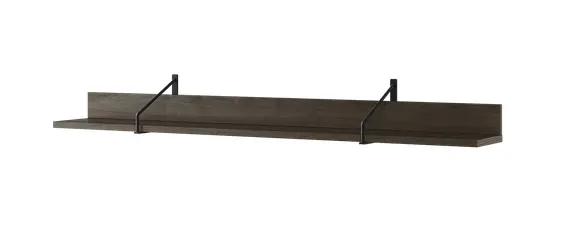Półka wisząca Piemonte PE-04 155cm jesion portlandzki/czarna