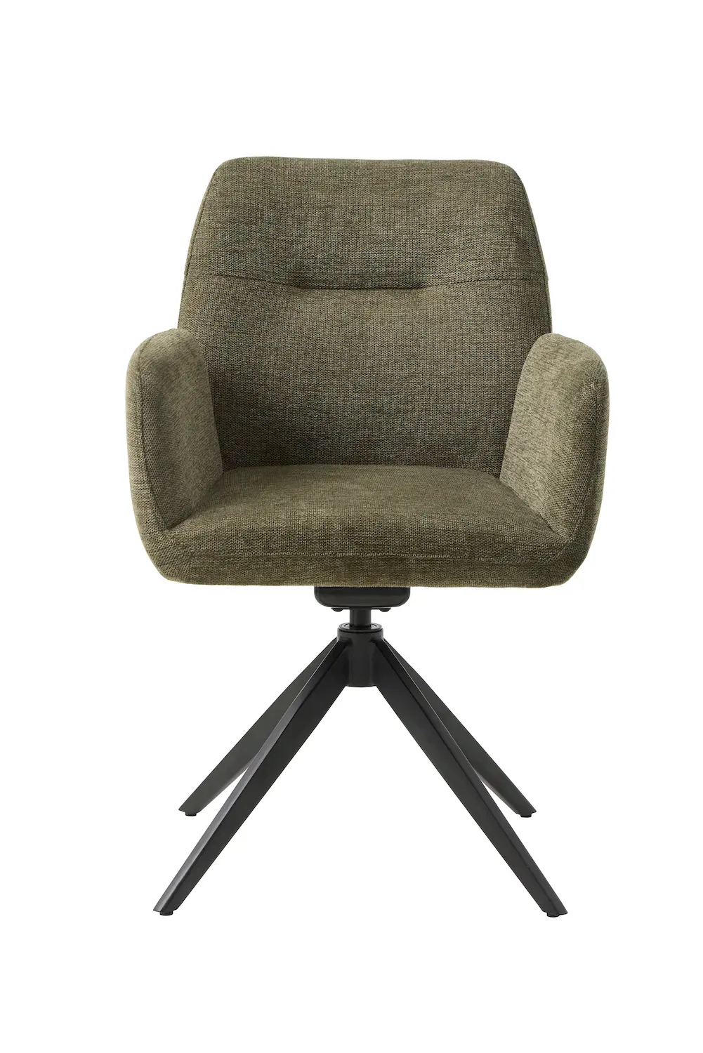 Krzesło obrotowe ROXANA z podłokietnikami oliwkowe - UN_54930003