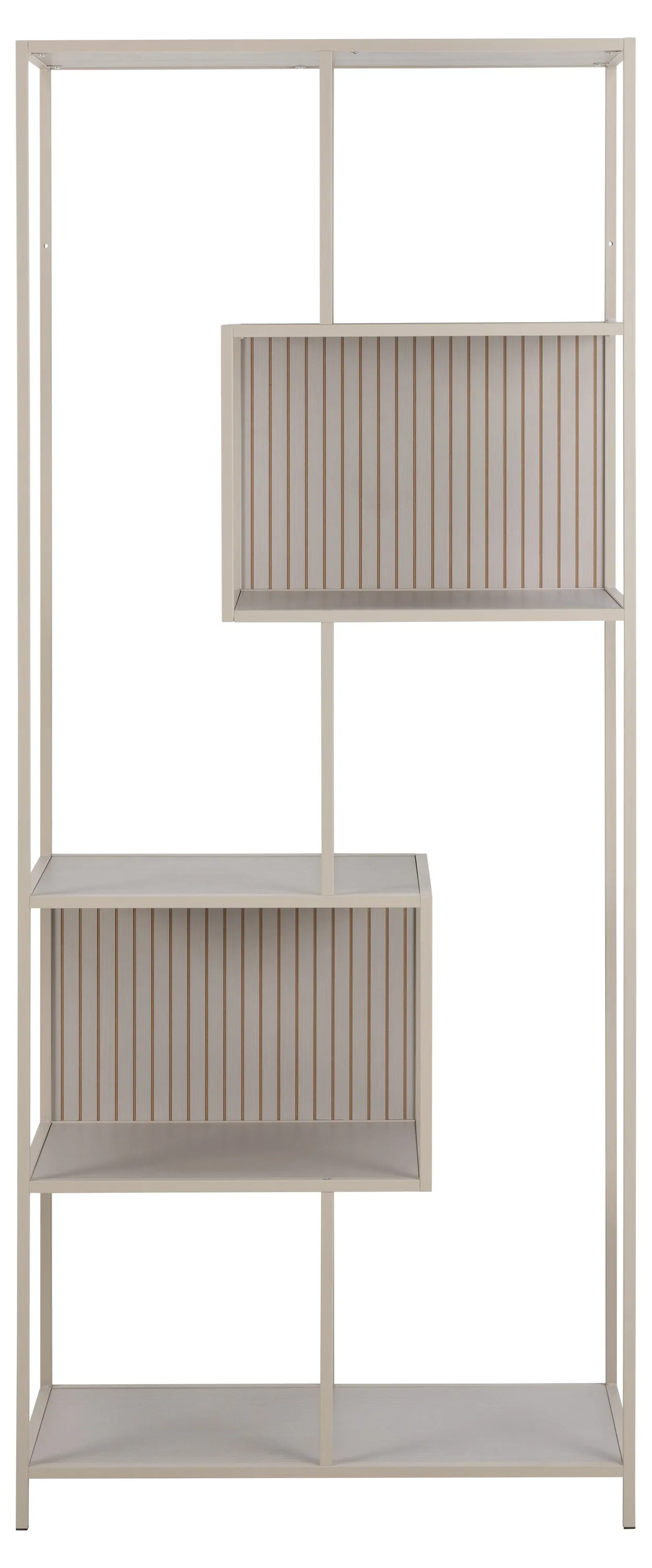 Regał otwarty SEAFORD szary 77x35x185 - 0000108323