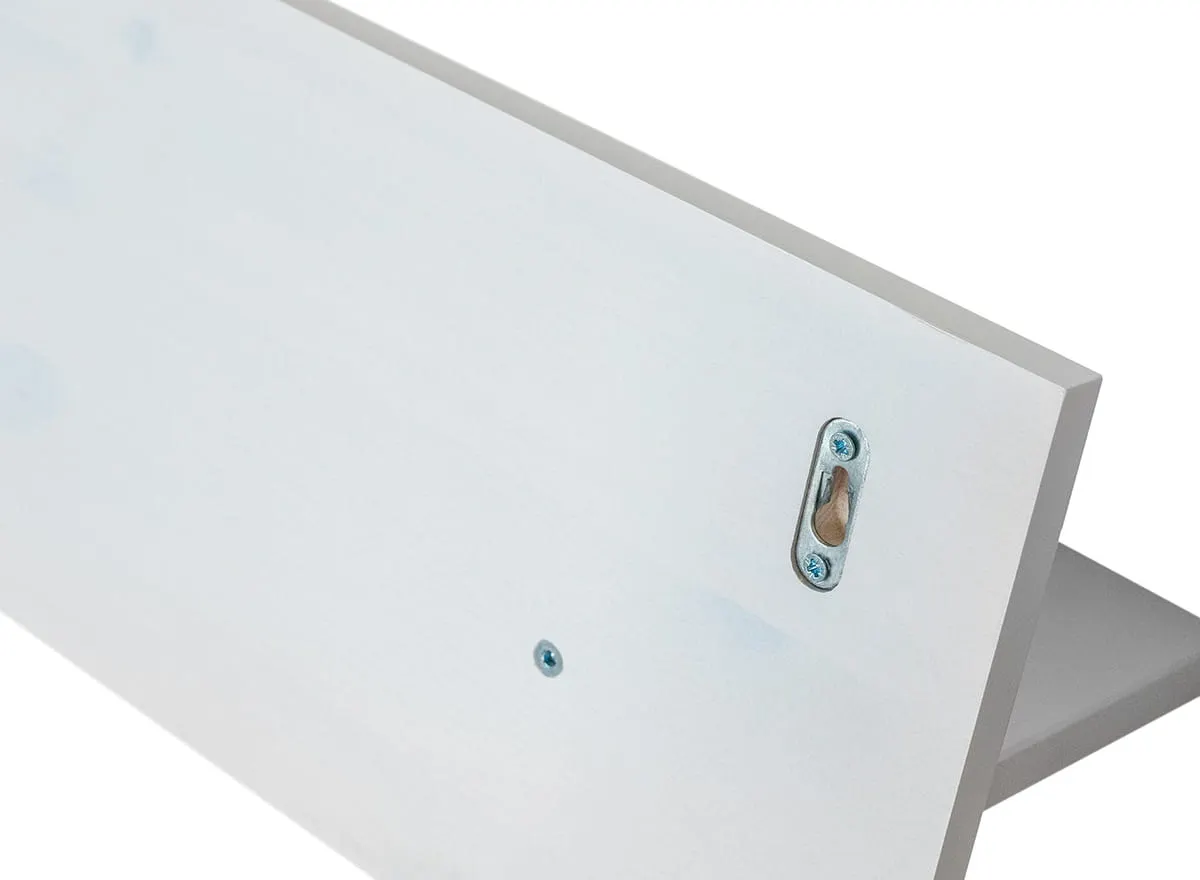 Półka sosnowa na ścianę TOSKANIA 120 cm kolor biały - PL2051B