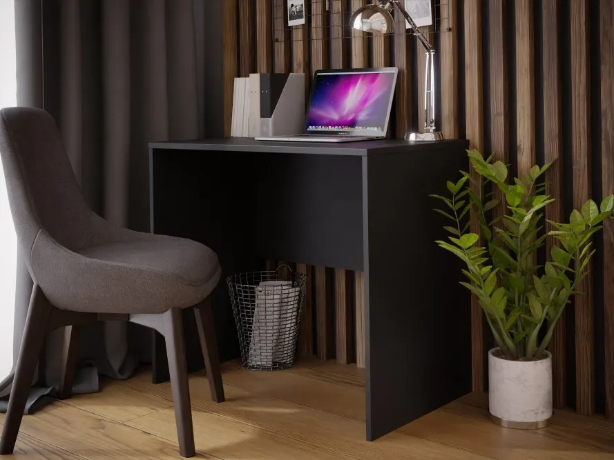 Biurko DUBBERLY minimalistyczne - czarne - DBBB111-Z13