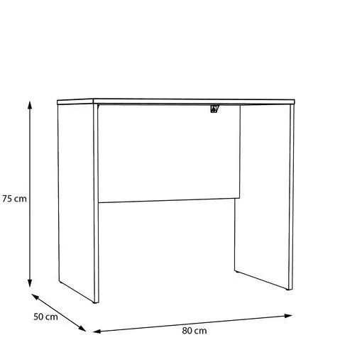 Biurko DUBBERLY minimalistyczne - dąb sonoma - DBBB111-D30F