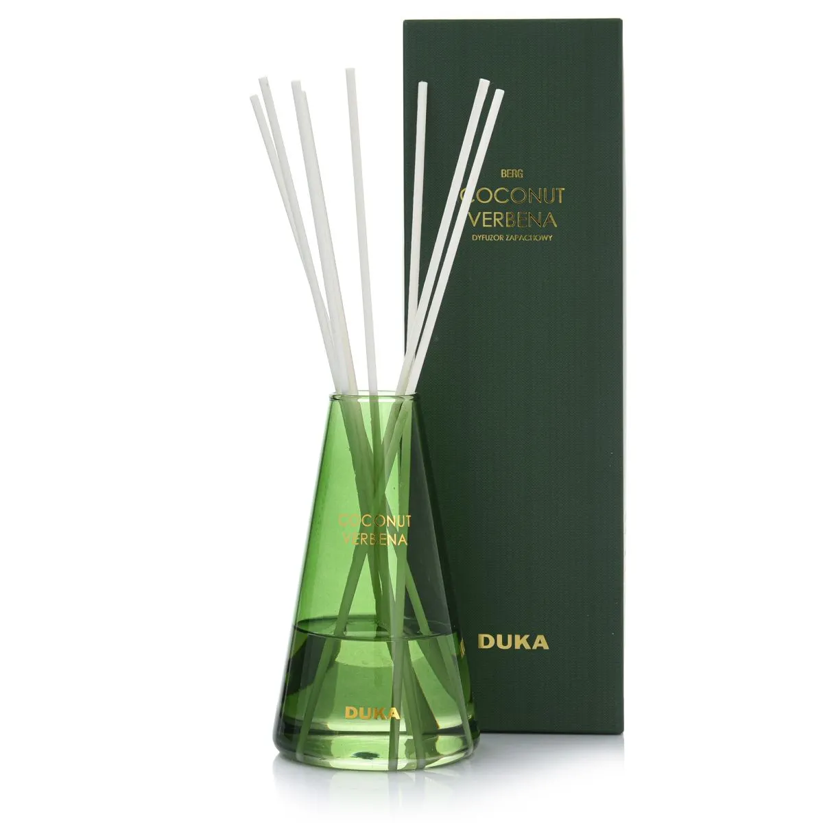 Dyfuzor zapachowy DUKA BERG COCONUT LIME VERBENA zielony biały