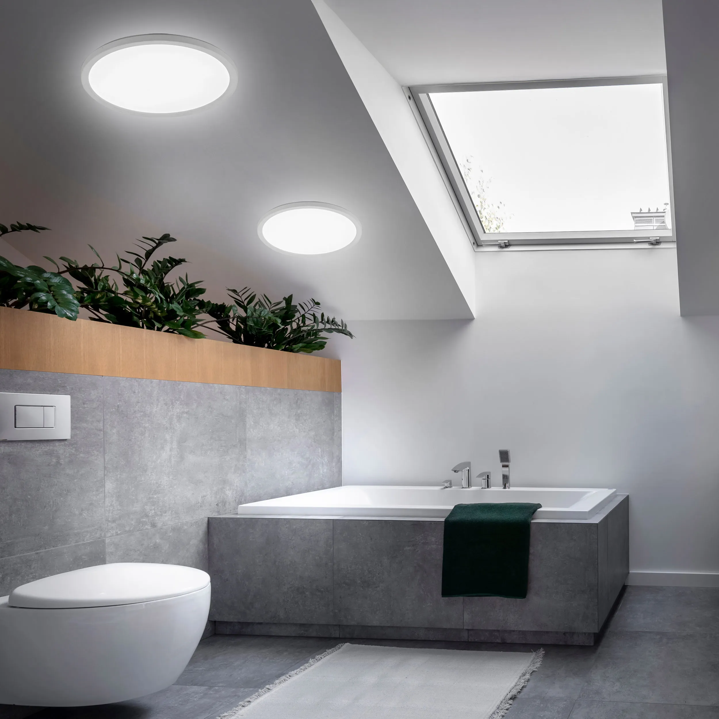 Lampa sufitowa AQUA LED 36W biała okrągła 40x3cm - TK_6902