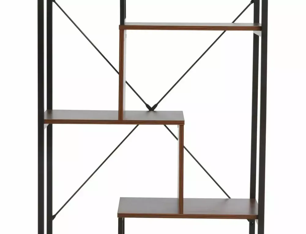 Regał niski NET A 85x163 cm ciemny orzech czarny - NETACORC