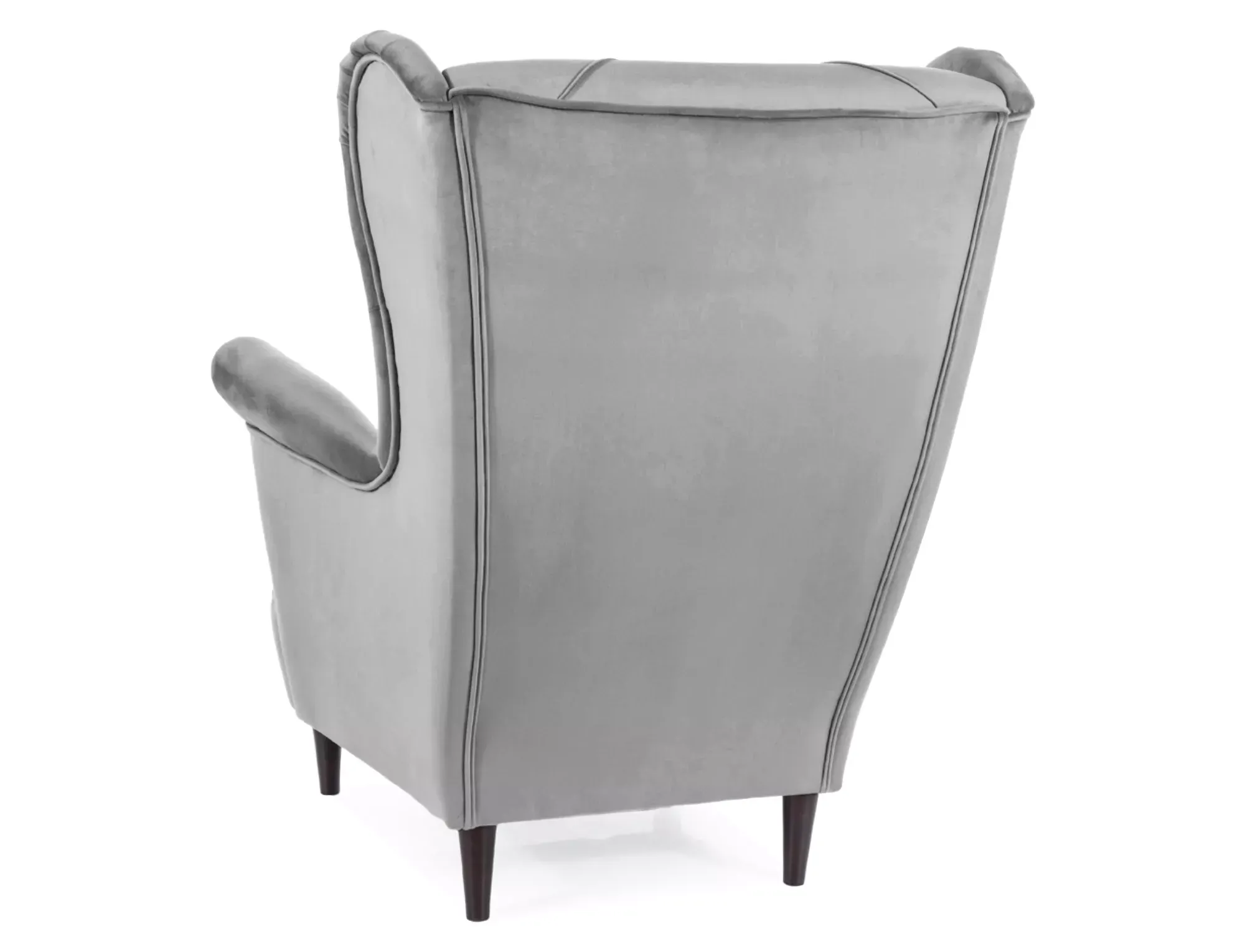Fotel LADY VELVET Bluvel 14 szary wenge Signal — zdjęcie 3