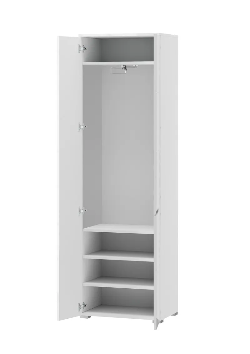 Szafa SELENE 22 z lustrem dwudrzwiowa biały połysk 198x60x40cm - TH-100-0785