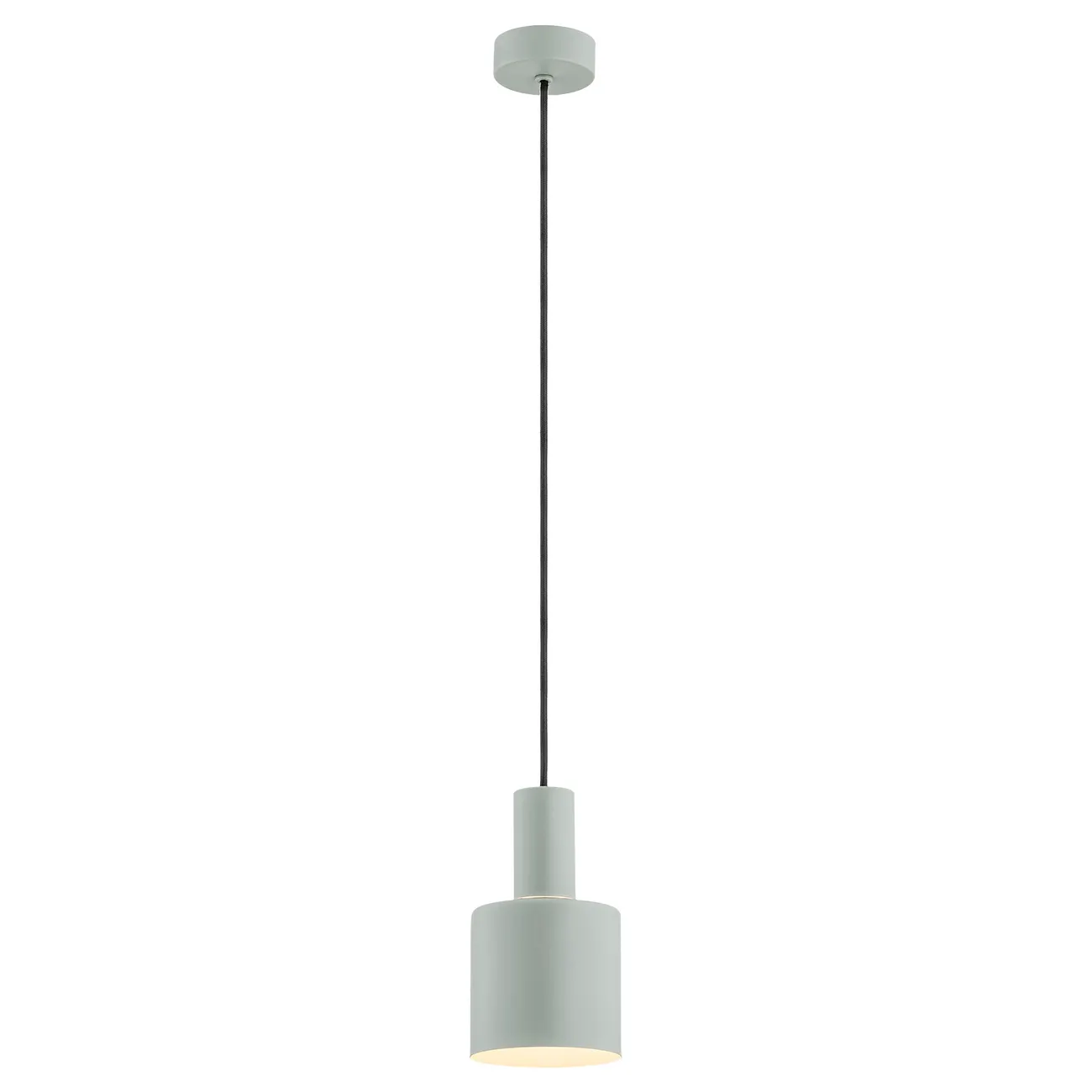 Lampa wisząca SINES szałwia wnętrze mosiądz czarny przewód 105 cm