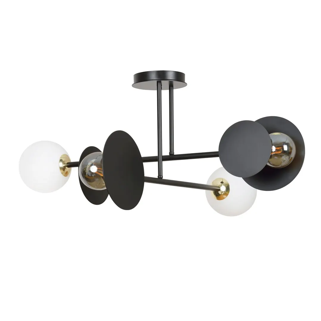 Lampa sufitowa  MINERVA Czarny 612/4