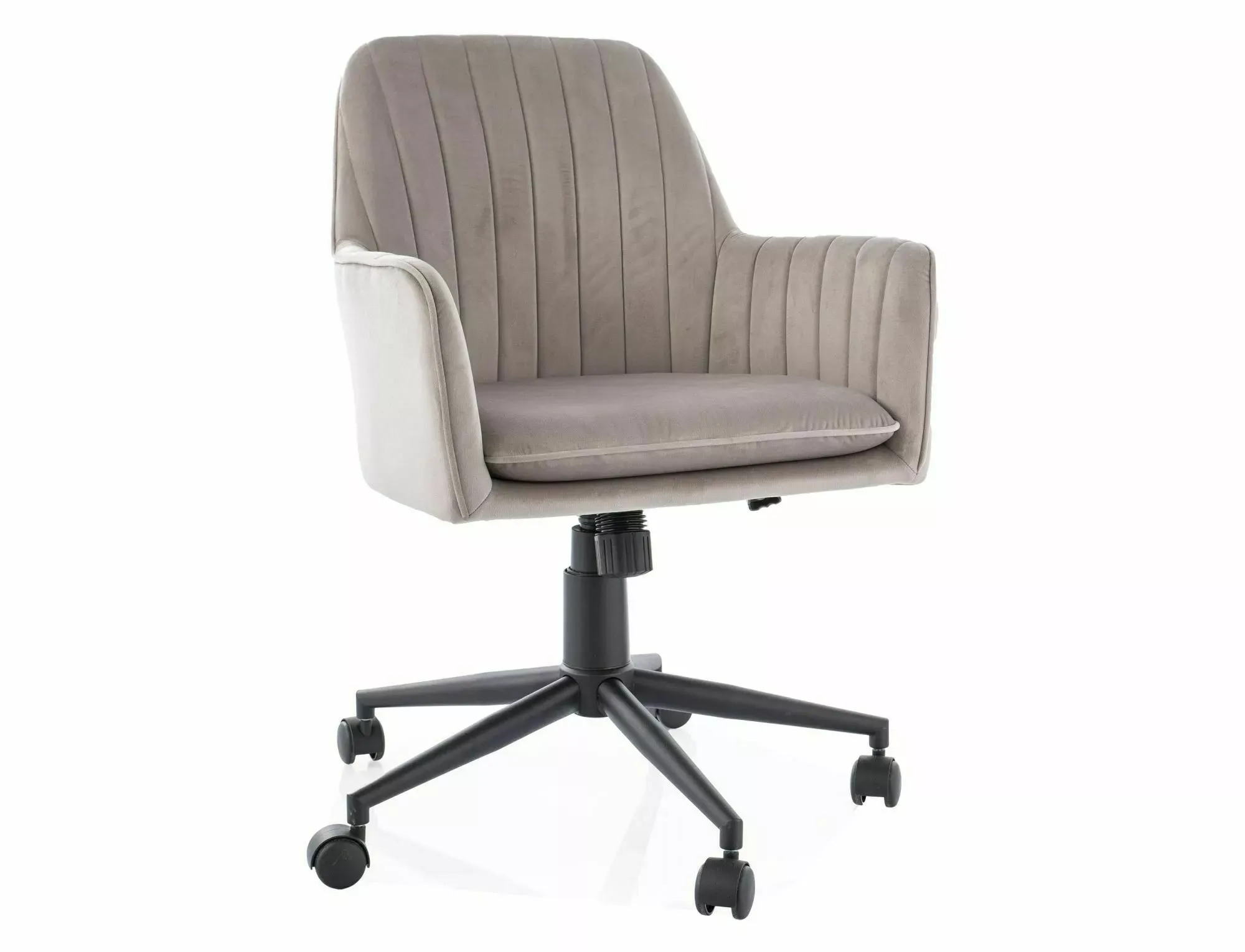 Fotel obrotowy Q-886 Velvet ciemnobeżowy Signal