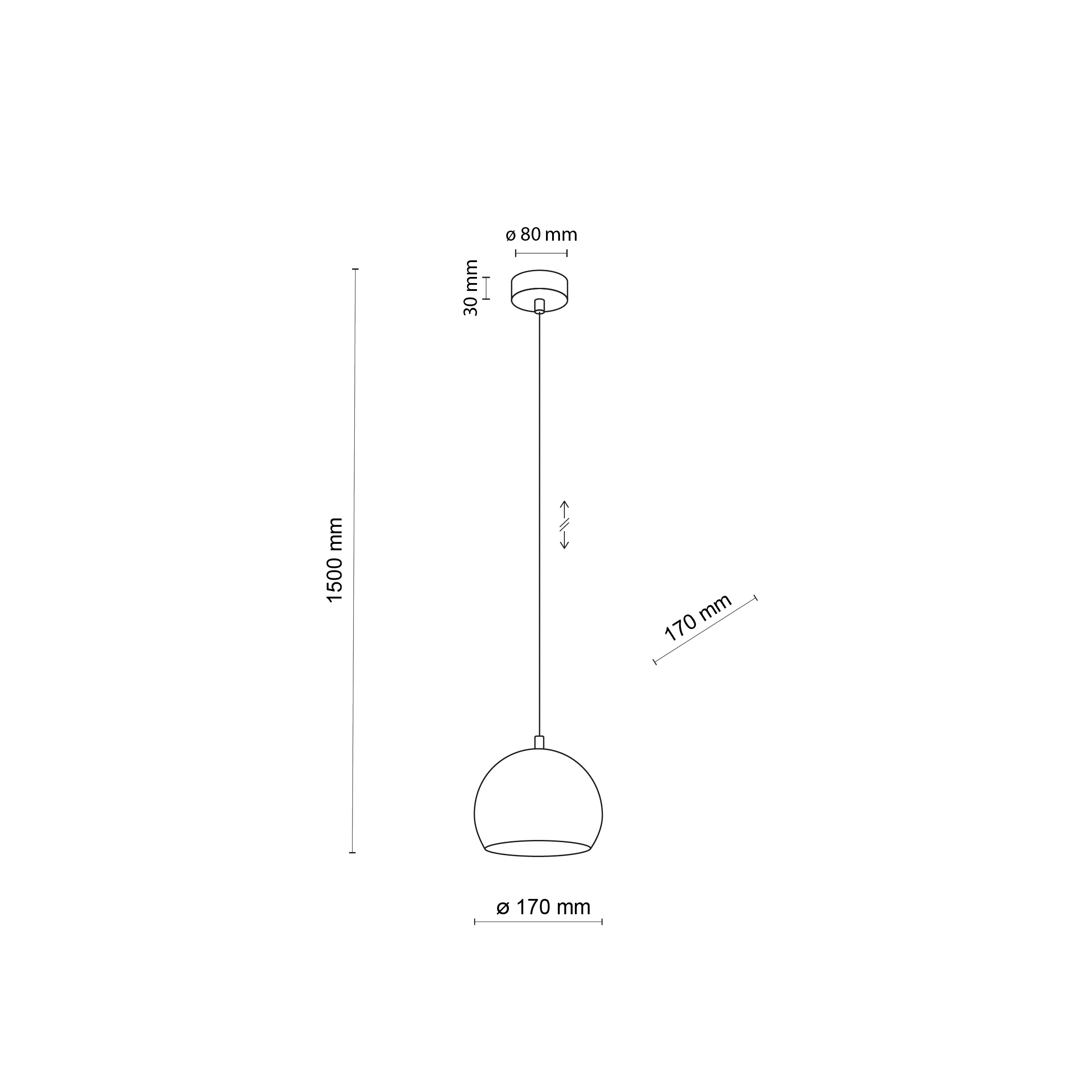 Lampa wisząca ZOE beżowa 150x17cm - TK_10172