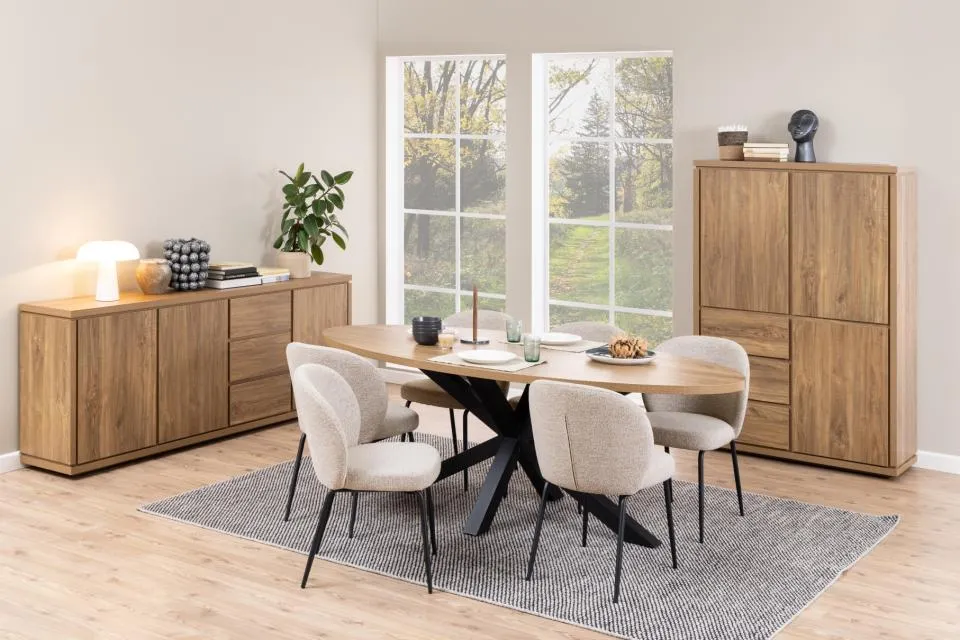 Krzesło Lorella Beżowy- zam. błyskawiczny, Czarny ( zestaw 2 sztuk ) - 0000097828