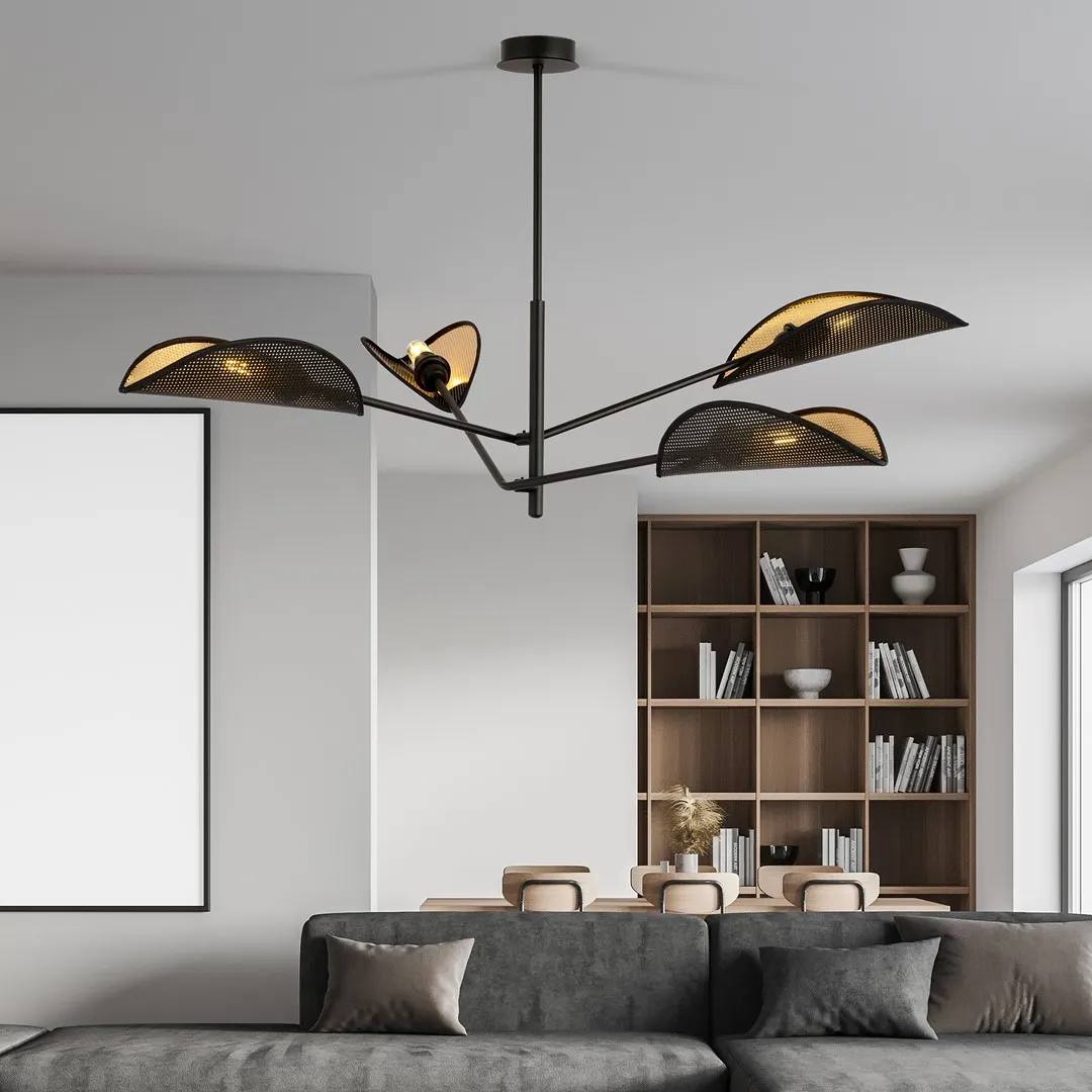 Lampa sufitowa VENE 4 czarny złoty — zdjęcie 5