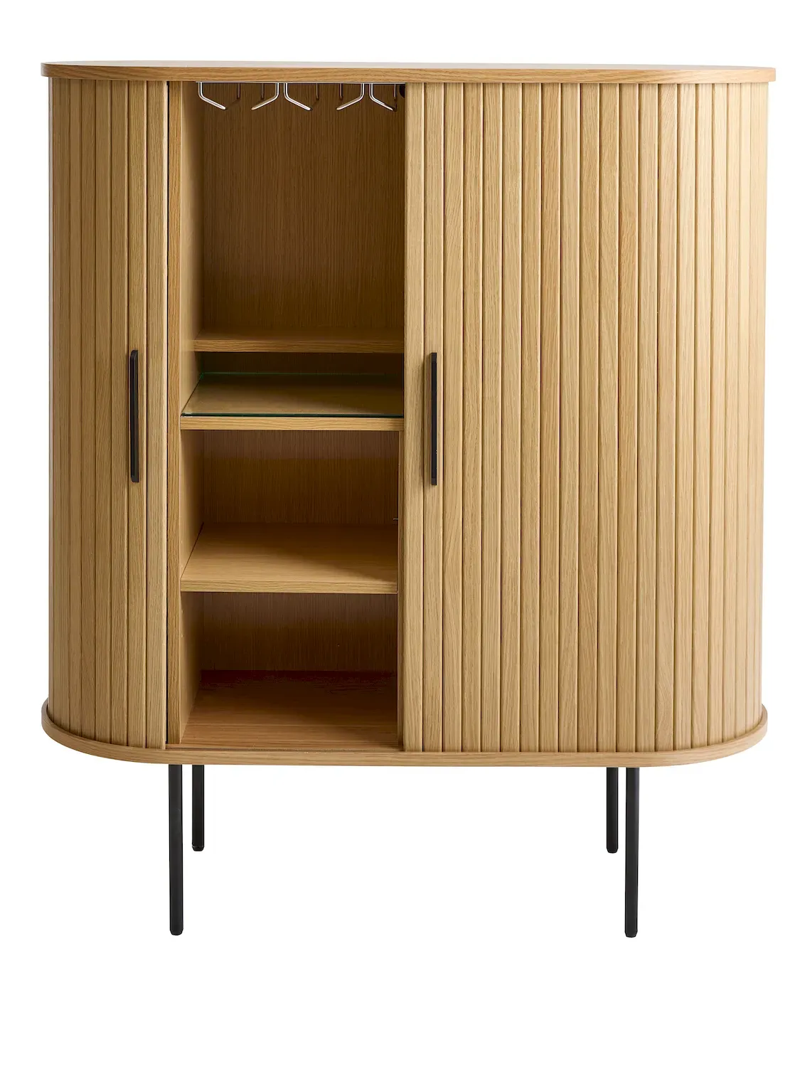 Komoda wysoka z barkiem NOLA 100 cm naturalny — zdjęcie 3