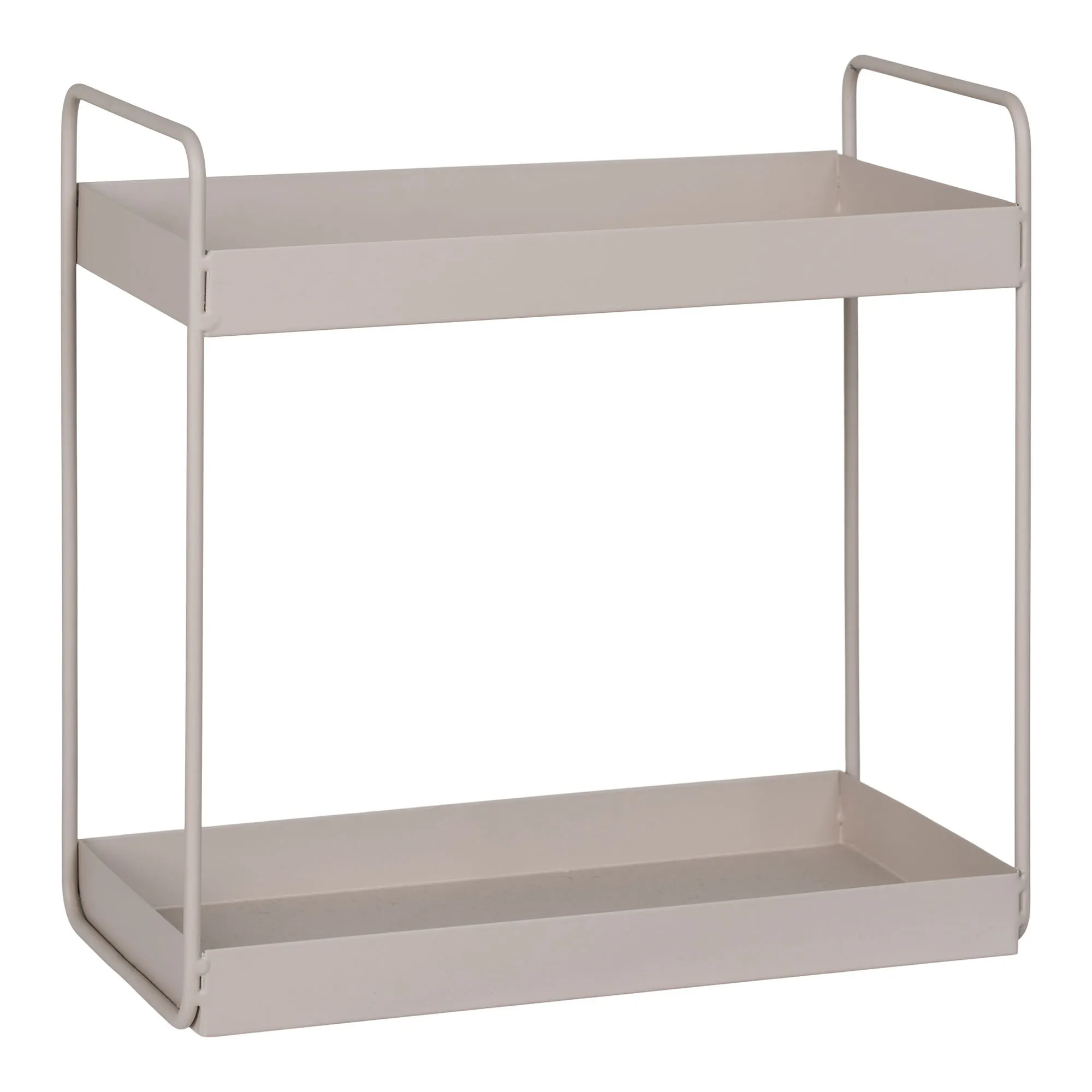 Półka stojąca RABO podwójna stalowa 30x15x31 cm - piaskowa