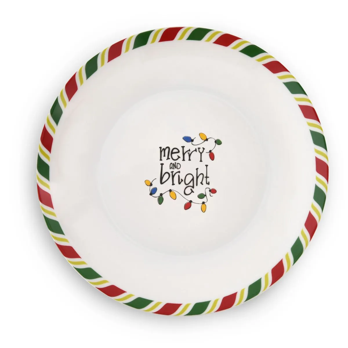 Talerz śniadaniowy świąteczny DUKA FESTLIG 2.0 Merry and Bright 20 cm porcelana