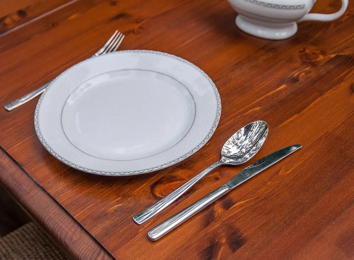 Stół sosnowy rozkładany BELLUNO ELEGANTE 93x(150-197) biały-orzech - PL022B/O