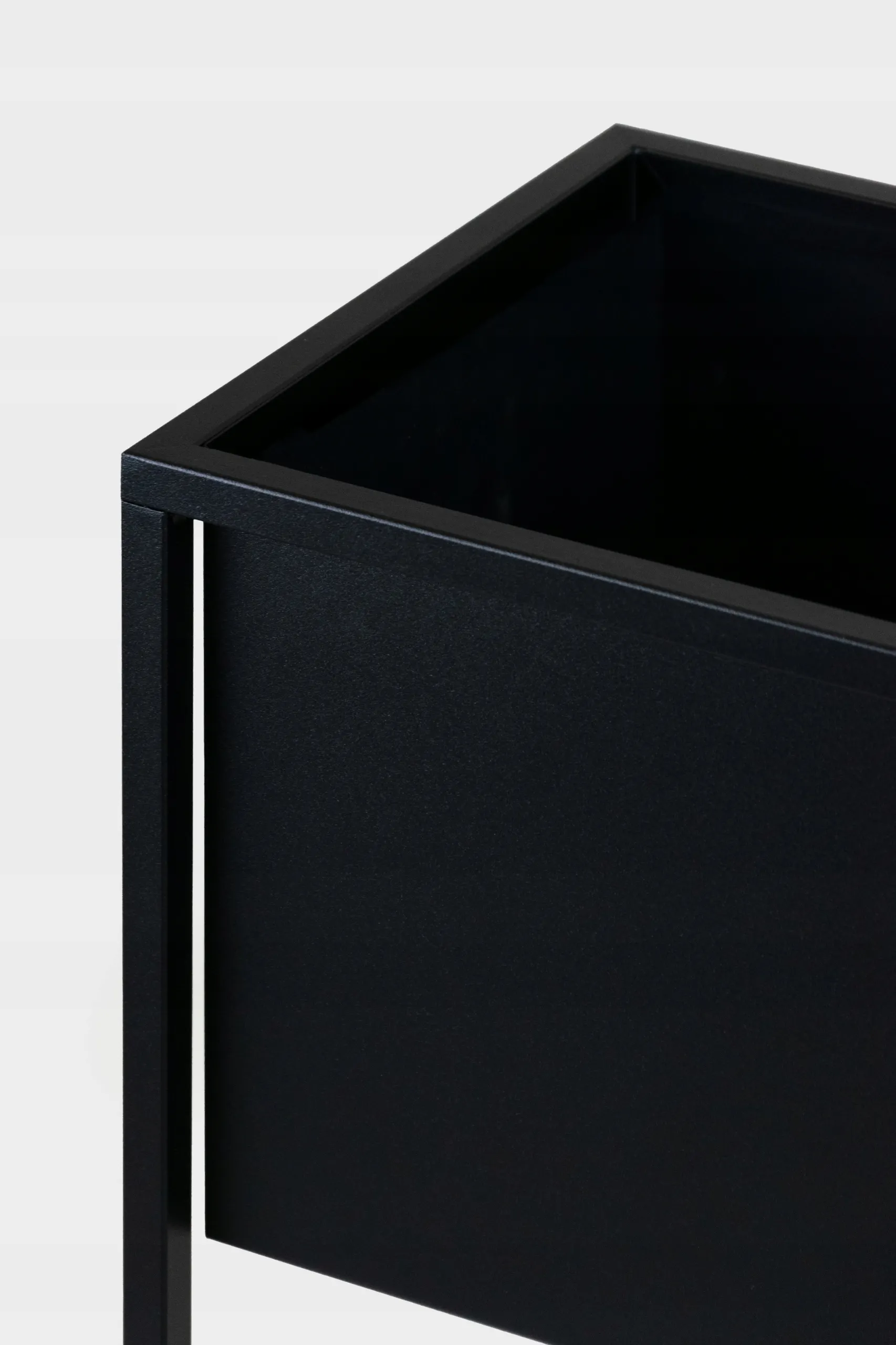 DONICZKA-osłonka na donice metalowa MONACO S czarna - LD_TZ000032