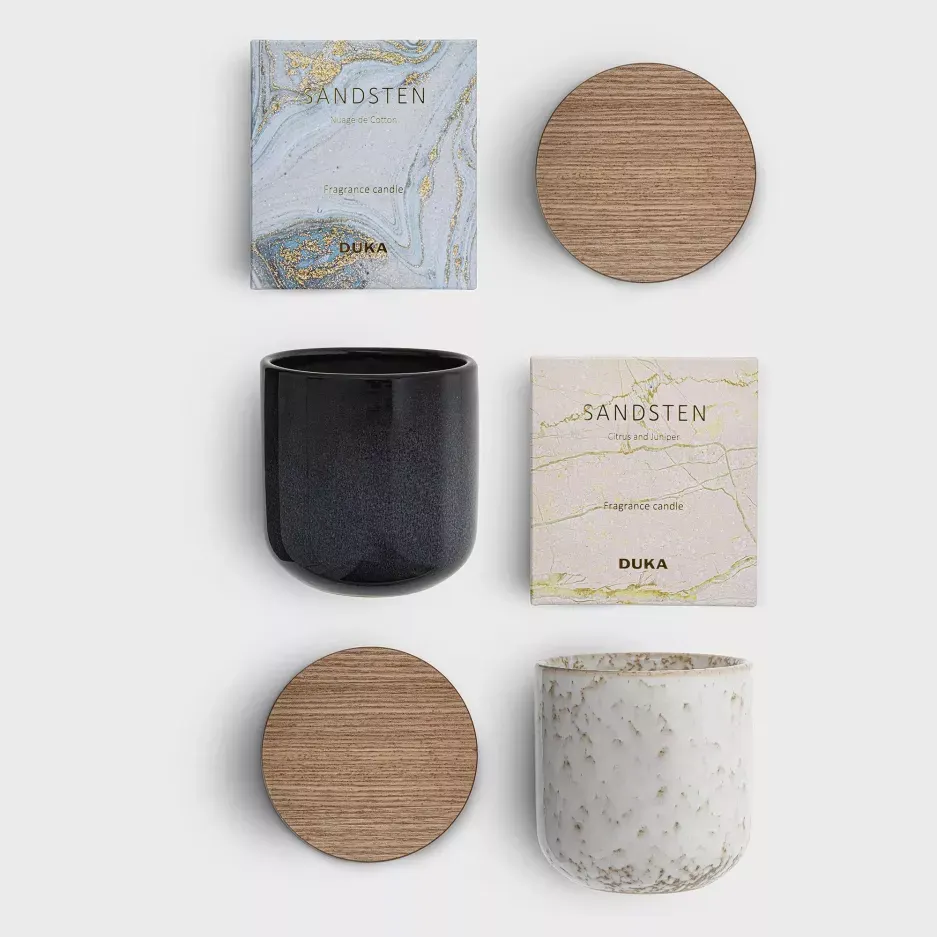 Świeca zapachowa sojowa DUKA SANDSTEN Nuage de Cotton 280 g — zdjęcie 7