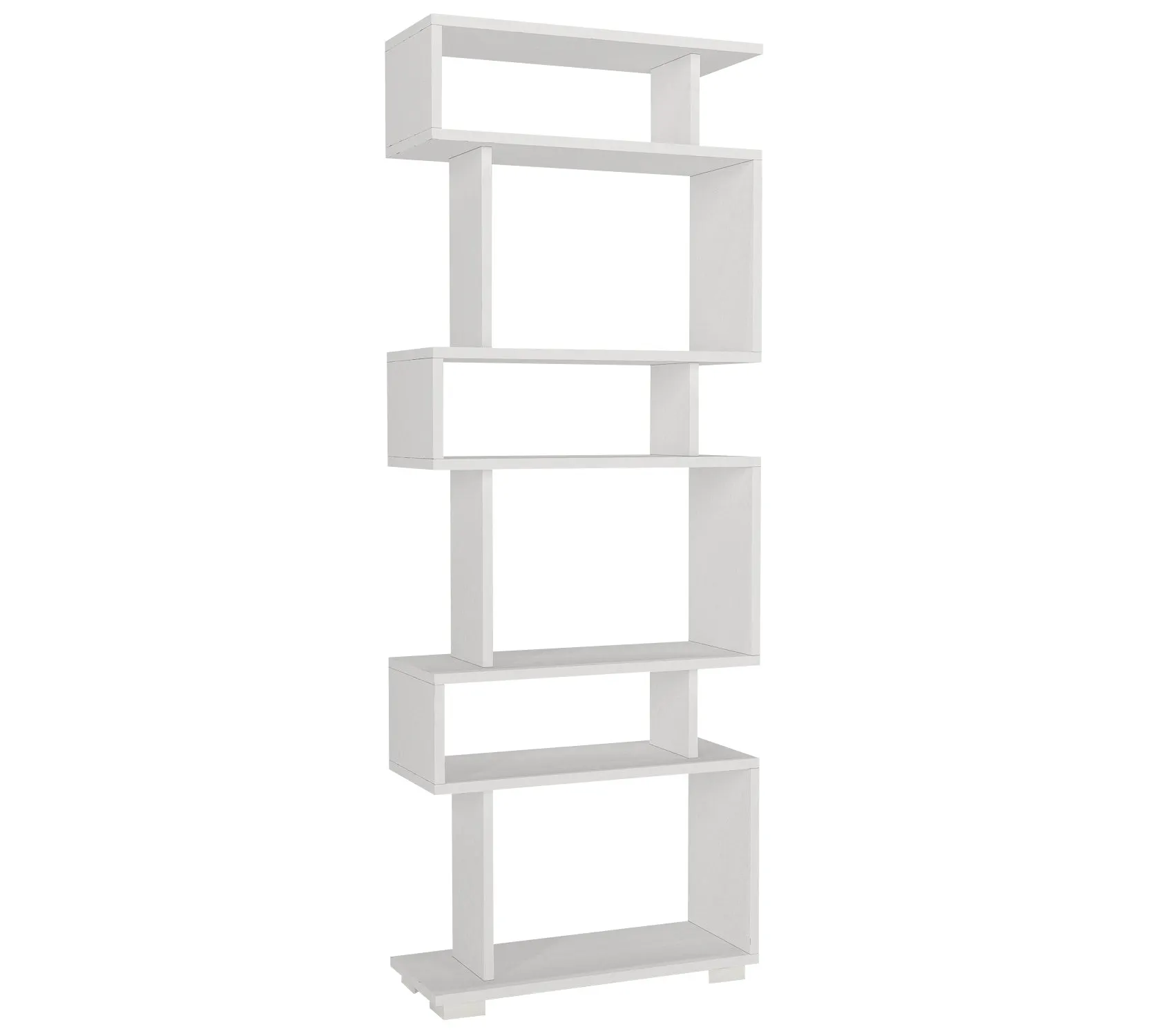 Regał niski otwarty BLOK 60x165 cm biały