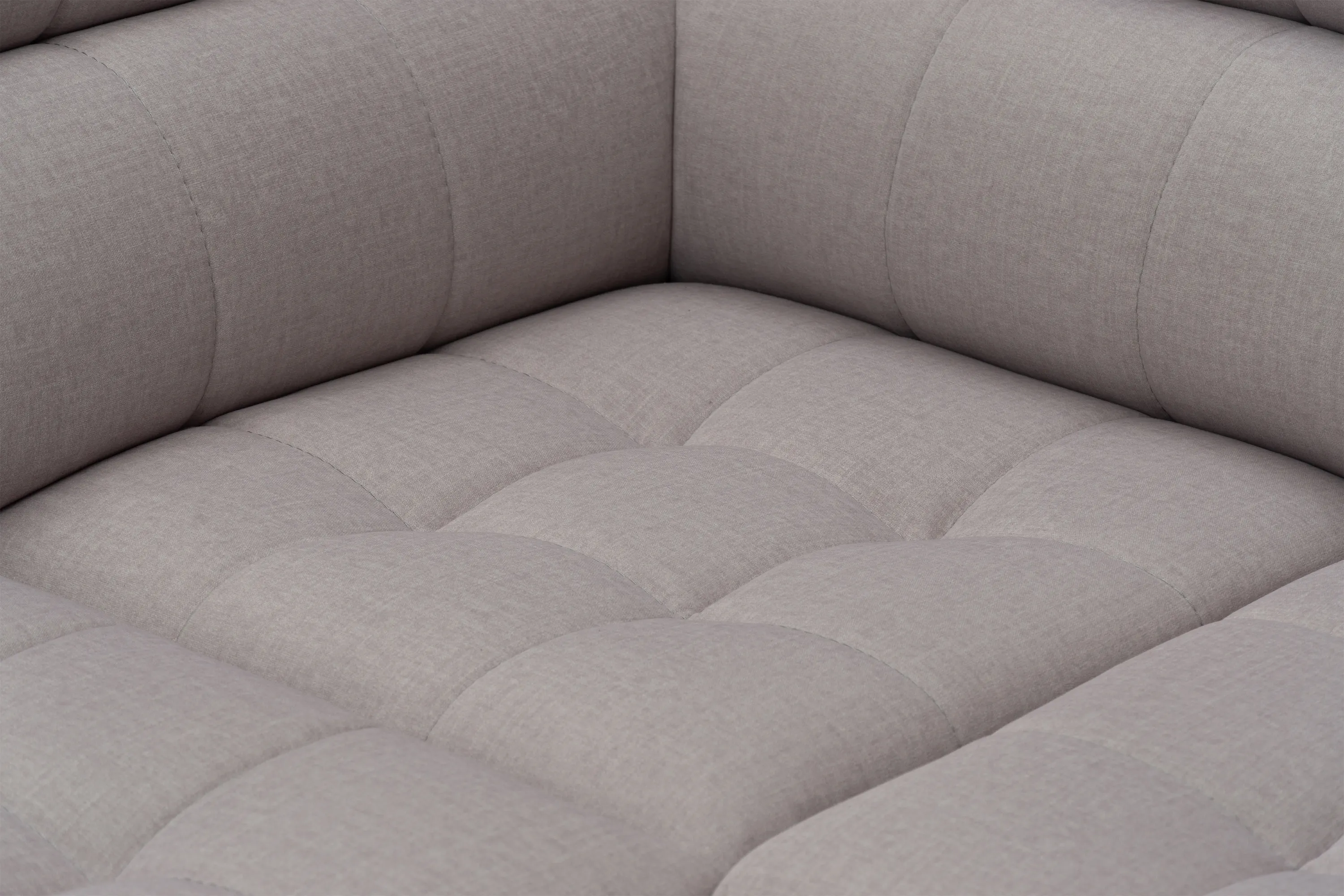 Narożnik prawostronny VALORIS L regulowane zagłówki i podłokietniki tkanina Maya 01 beżowy - B_162433