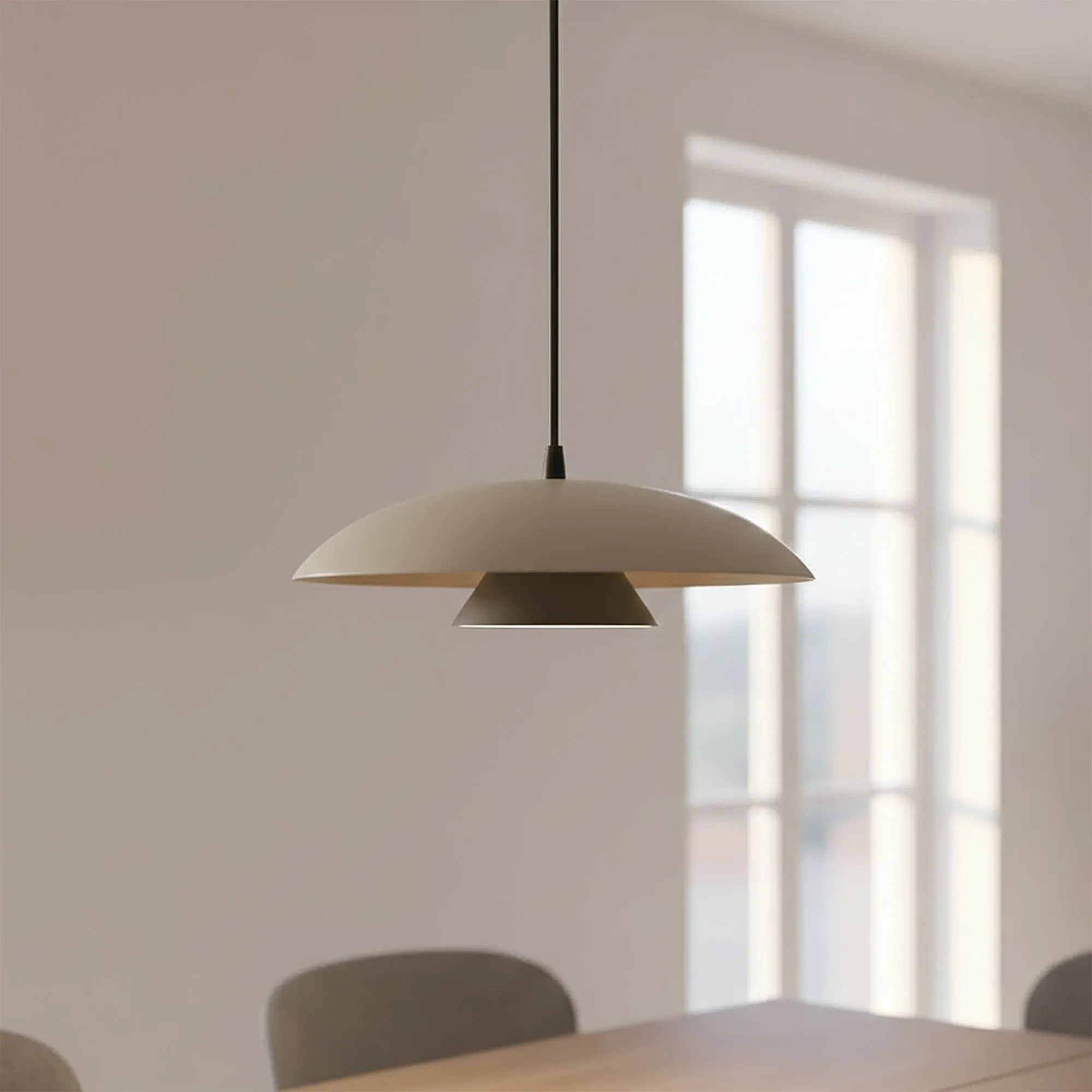 Lampa wisząca BABEL 1 MOKKA BL beżowa czarna - 1622/5