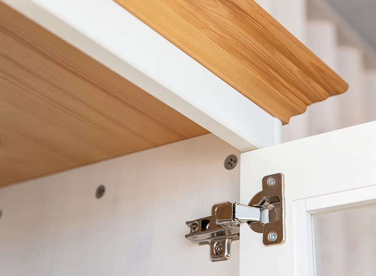 Witryna BELLUNO ELEGANTE 2-drzwiowa - biały, miodowy - PL015B/P