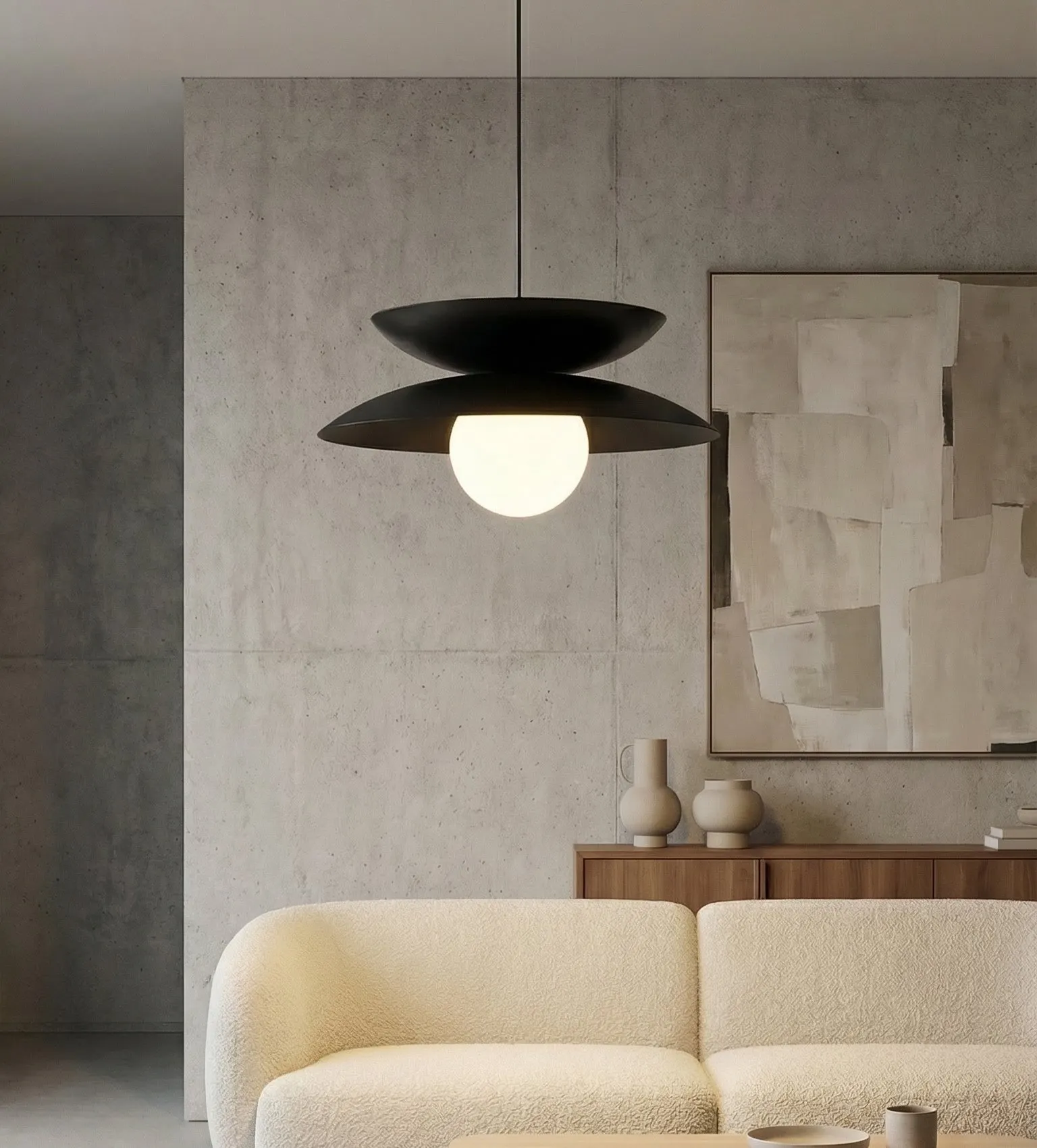 lampa wisząca, nowoczesny design, lampy wiszące, sofowe backsplash?, wnętrze minimalistyczne