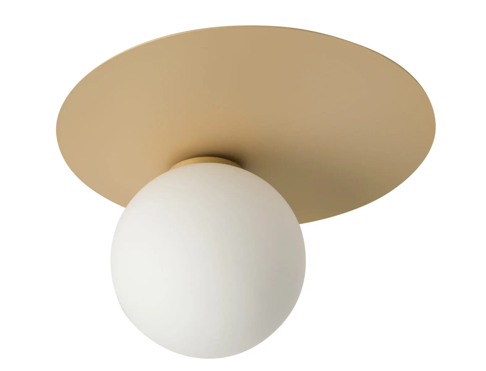 Lampa sufitowa/plafon ARGON 1 okrągły biało-złoty